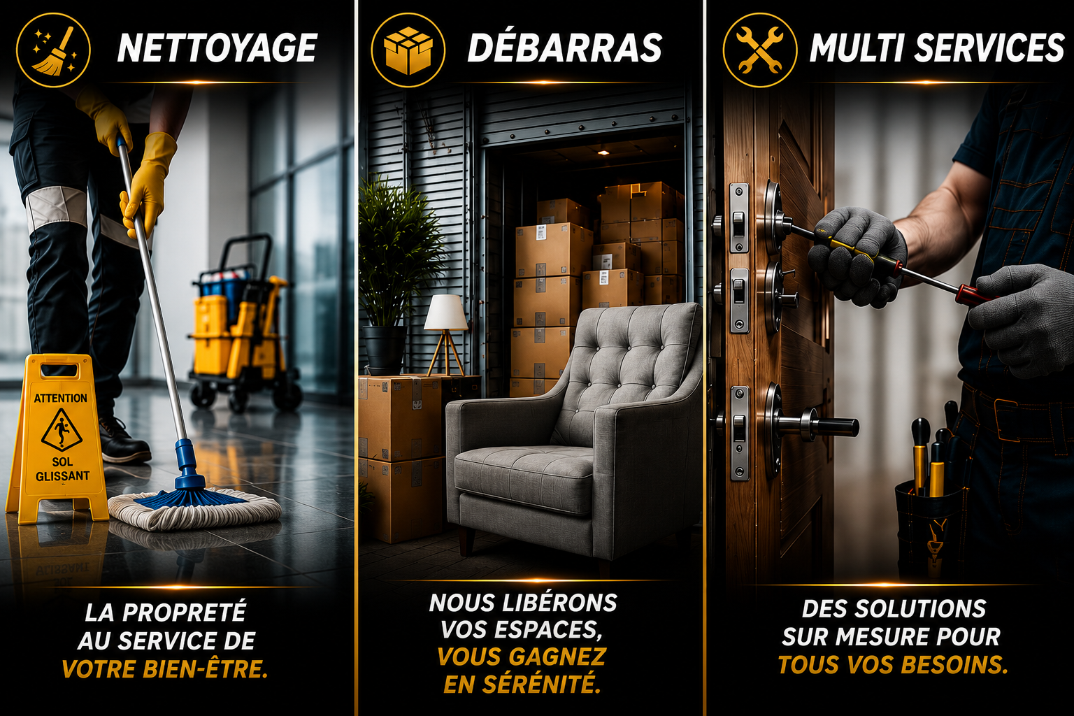 Nettoyage, Débarras, Multi Services — Major Compagnie